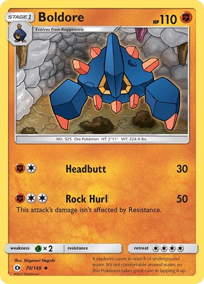 Boldore (SM Base Set) Medium Play