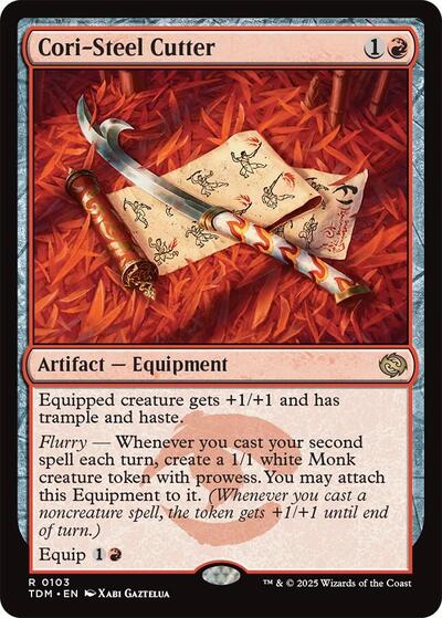 Cori-Steel Cutter (Tarkir: Dragonstorm) Light Play Foil