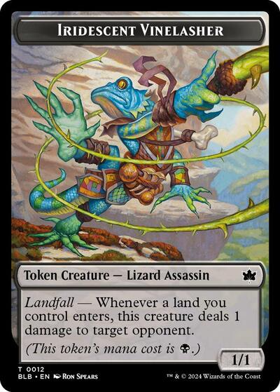 Iridescent Vinelasher Token (Bloomburrow) Light Play