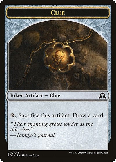 Clue Token (11) (Shadows Over Innistrad) Light Play