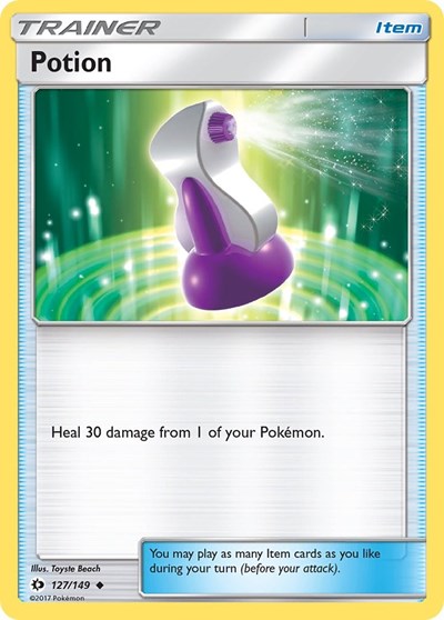Potion (SM Base Set) Heavy Play