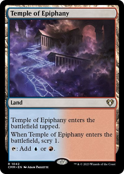Temple of Epiphany (Commander Masters) Light Play