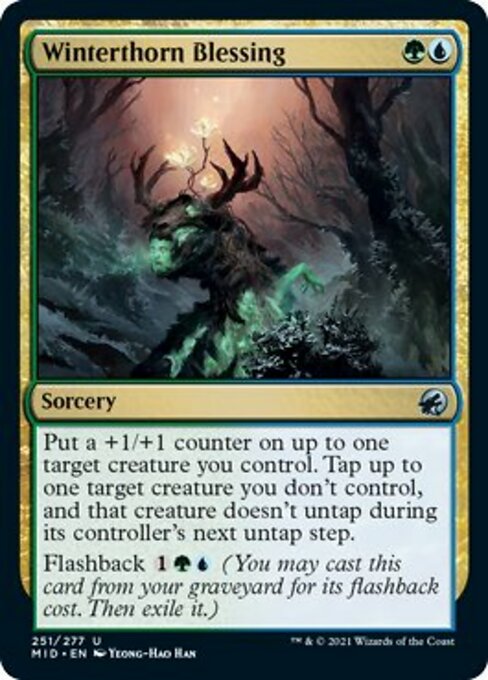 Winterthorn Blessing (Innistrad: Midnight Hunt) Damaged / Poor