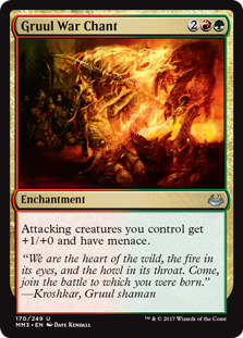 Gruul War Chant (Modern Masters 2017) Light Play