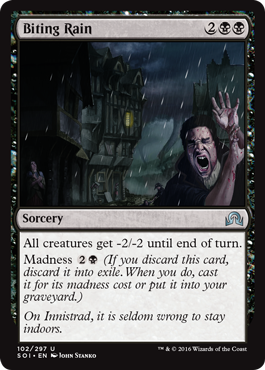 Biting Rain (Shadows Over Innistrad) Light Play