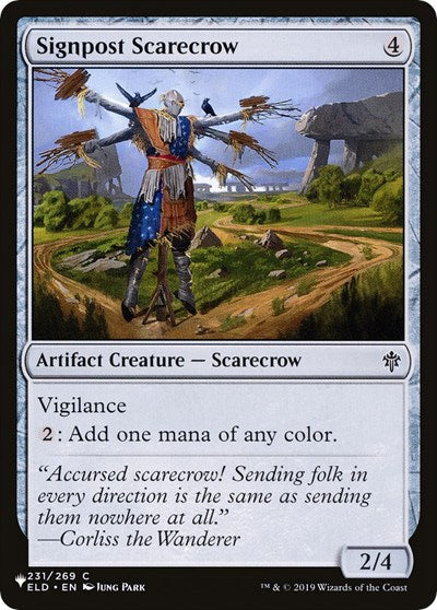 Signpost Scarecrow (The List) Light Play