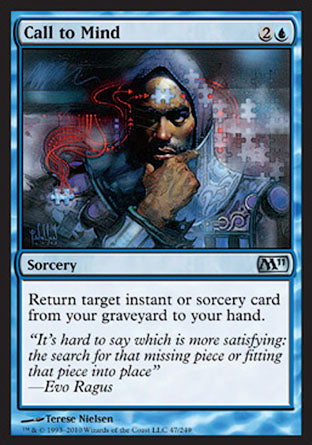 Call to Mind (Magic 2011 Core Set) Light Play