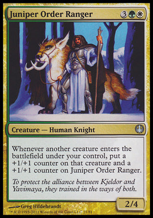 Juniper Order Ranger (Duel Decks: Knights vs Dragons) Medium Play