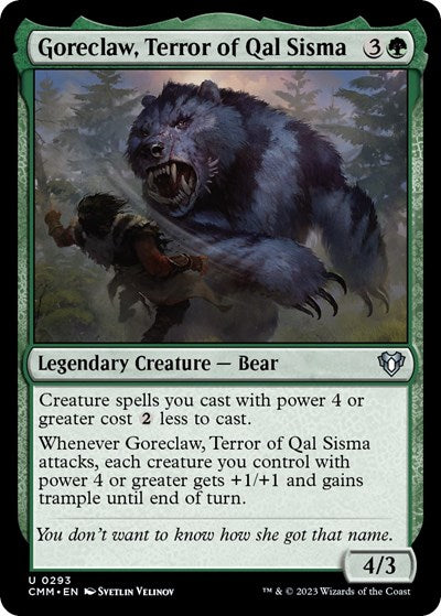 Goreclaw, Terror of Qal Sisma (Commander Masters) Light Play Foil