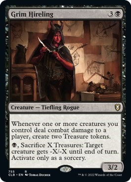 Grim Hireling (Commander Legends: Battle for Baldur's Gate) Light Play