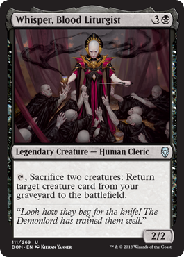 Whisper, Blood Liturgist (Dominaria) Light Play Foil