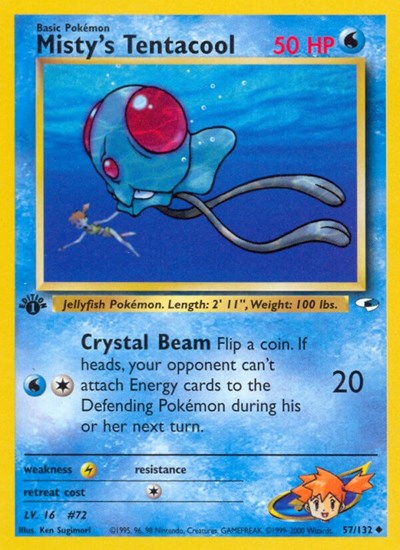 Misty's Tentacool (57) (Gym Heroes) Light Play Unlimited