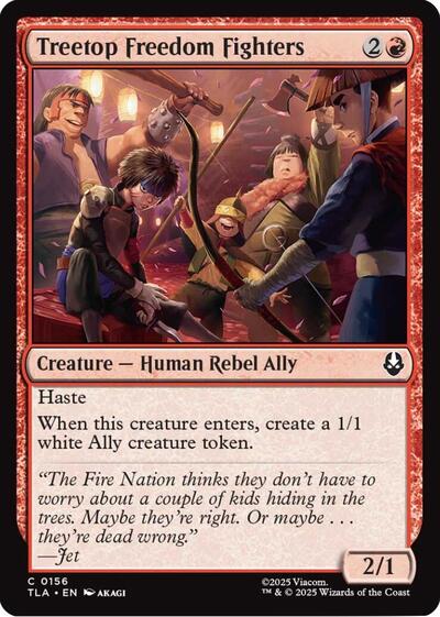 Treetop Freedom Fighters (Avatar: The Last Airbender) Light Play Foil