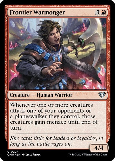 Frontier Warmonger (Commander Masters) Light Play