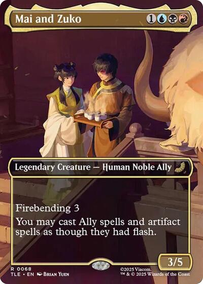 Mai and Zuko (Borderless) (Avatar: The Last Airbender: Eternal-Legal) Near Mint Foil