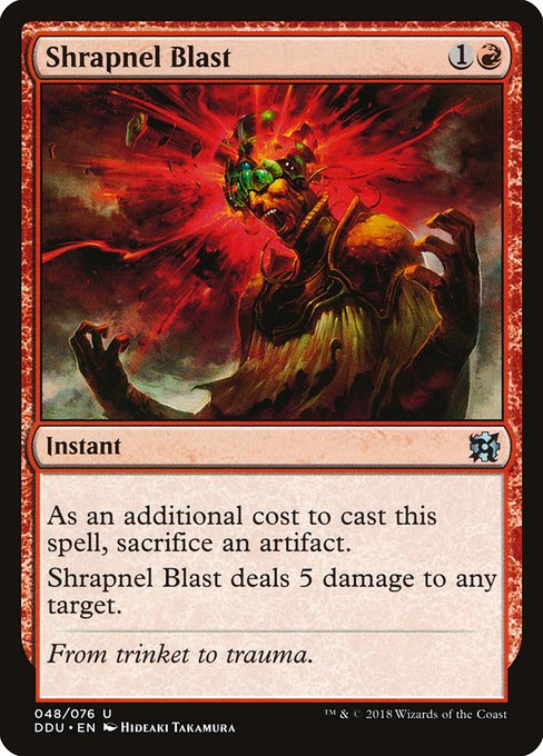 Shrapnel Blast (Duel Decks: Elves vs Inventors) Light Play