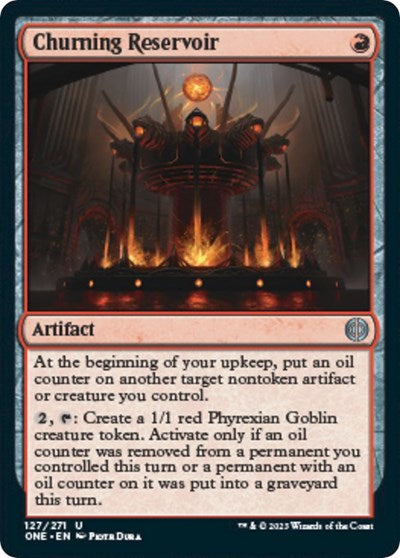 Churning Reservoir (Phyrexia: All Will Be One) Light Play