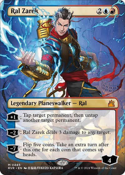 Ral Zarek (Anime Borderless) (Ravnica Remastered) Light Play Foil