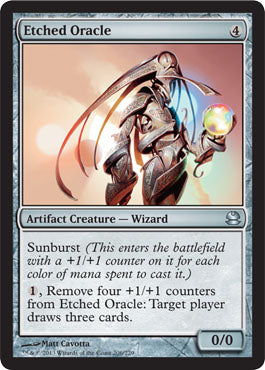 Etched Oracle (Modern Masters) Light Play Foil