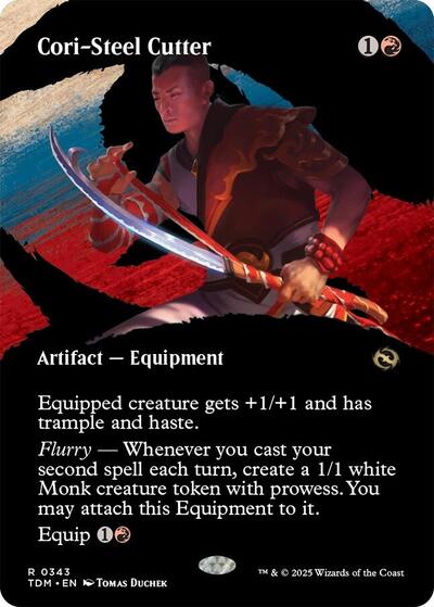 Cori-Steel Cutter (Borderless) (Tarkir: Dragonstorm) Near Mint