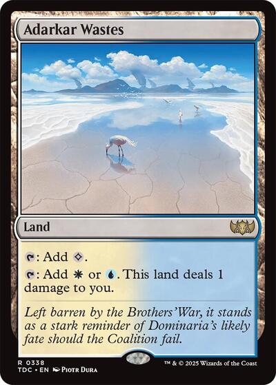 Adarkar Wastes (Commander: Tarkir: Dragonstorm) Light Play