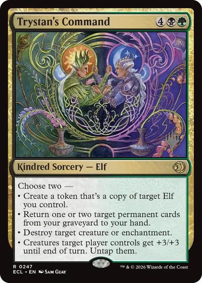 Trystan's Command (Promo Pack: Lorwyn Eclipsed) Light Play Foil