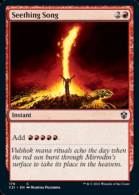 Seething Song (Commander 2021 Strixhaven) Light Play