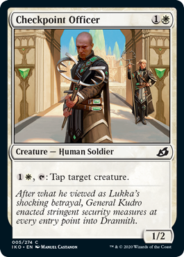 Checkpoint Officer (Ikoria: Lair of Behemoths) Light Play