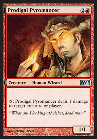 Prodigal Pyromancer (Magic 2011 Core Set) Light Play