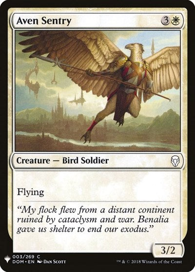 Aven Sentry (Mystery Booster) Light Play