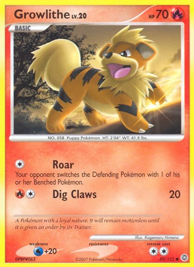 Growlithe (Secret Wonders) Medium Play