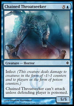 Chained Throatseeker (New Phyrexia) Damaged / Poor