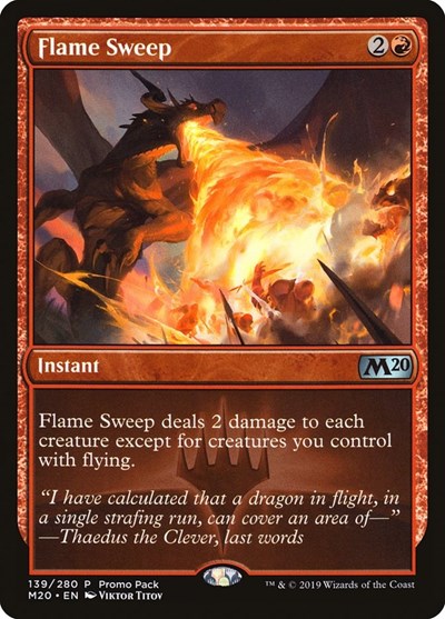 Flame Sweep (Promo Pack: Core Set 2020) Light Play