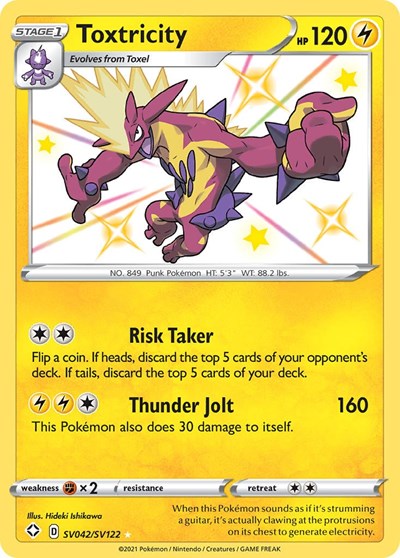 Toxtricity (Shining Fates: Shiny Vault) Light Play Holofoil