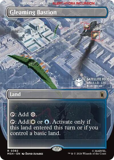 Gleaming Bastion (Borderless) (Marvel Super Heroes) Light Play