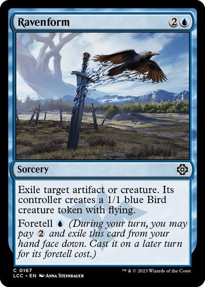Ravenform (Commander: The Lost Caverns of Ixalan) Light Play