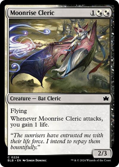 Moonrise Cleric (Bloomburrow) Light Play Foil
