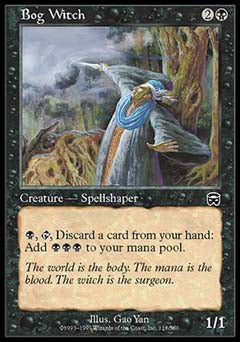 Bog Witch (Mercadian Masques) Medium Play