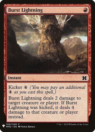 Burst Lightning (Mystery Booster) Light Play