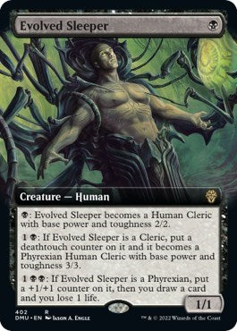 Evolved Sleeper (Extended Art) (Dominaria United) Light Play