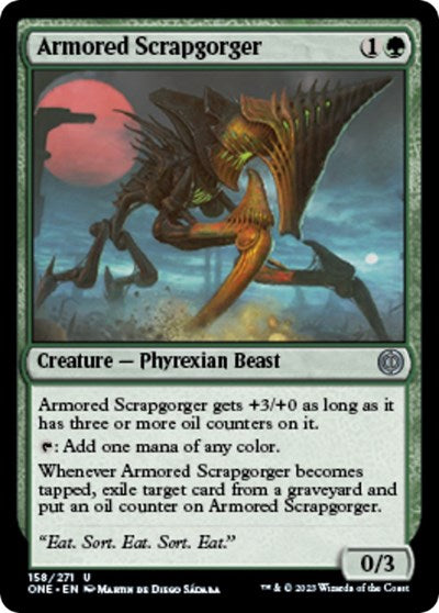 Armored Scrapgorger (Phyrexia: All Will Be One) Light Play Foil