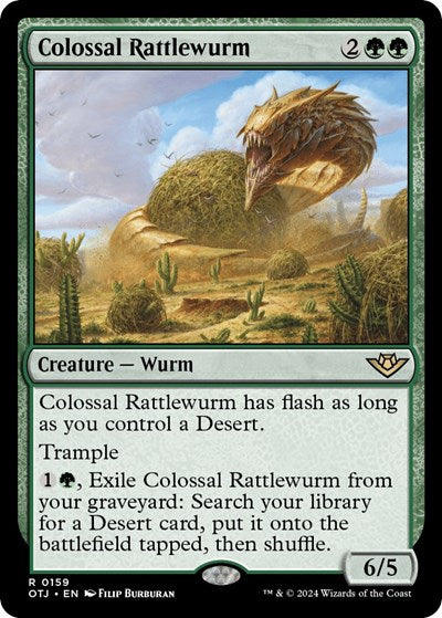 Colossal Rattlewurm (Outlaws of Thunder Junction) Light Play