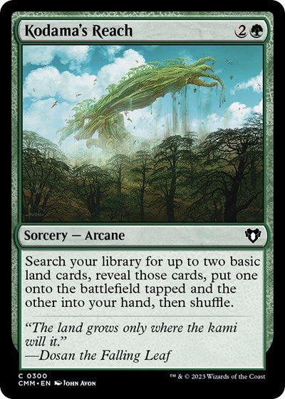 Kodama's Reach (Commander Masters) Light Play