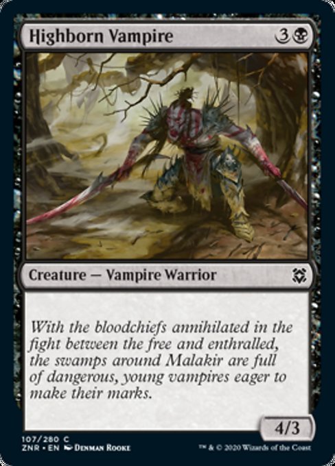 Highborn Vampire (Zendikar Rising) Light Play
