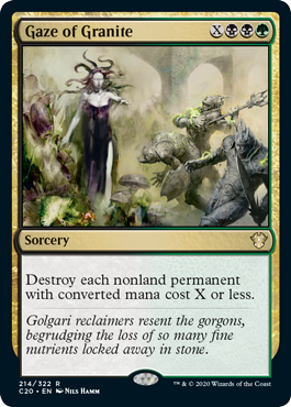 Gaze of Granite (Commander 2020 Ikoria) Light Play