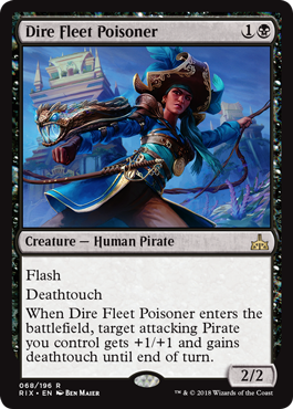 Dire Fleet Poisoner (Rivals of Ixalan) Light Play