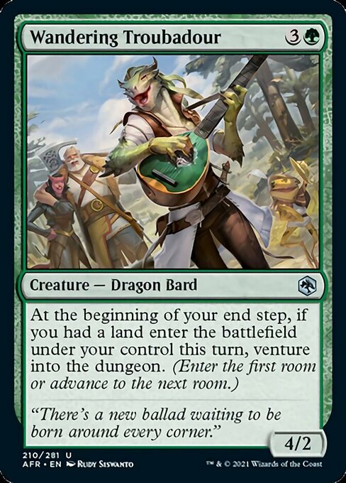 Wandering Troubadour (Adventures in the Forgotten Realms) Light Play