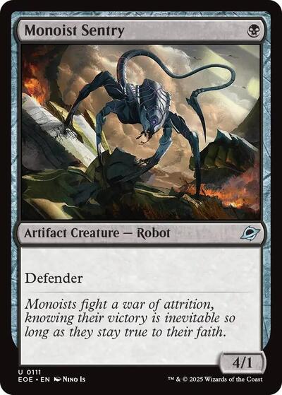 Monoist Sentry (Edge of Eternities) Light Play Foil