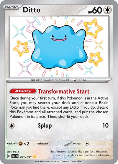 Ditto (SV: Paldean Fates) Light Play Holofoil
