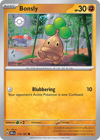 Bonsly (Scarlet and Violet: Obsidian Flames) Light Play